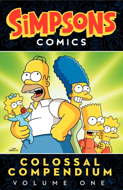 Item #1496 Simpsons Comics Colossal Compendium Volume 1. Matt Groening