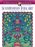 Item #16165 Creative Haven Scandinavian Folk Art Coloring Book (Adult Coloring Books: World &...