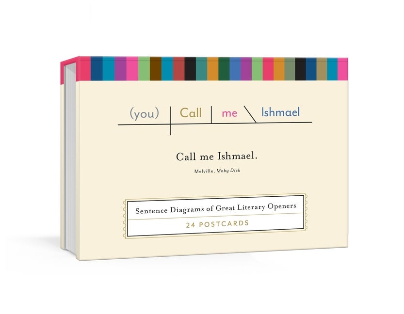 Item #2040 Call Me Ishmael Postcards: Sentence Diagrams of Great Literary Quotes (Pop Chart Lab)....