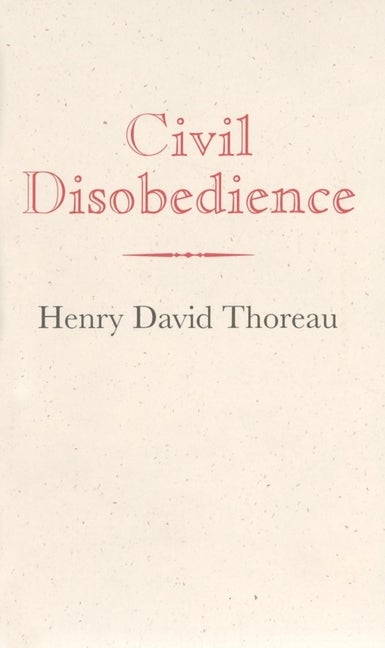 Item #203 Civil Disobedience (Books of American Wisdom). Henry Thoreau