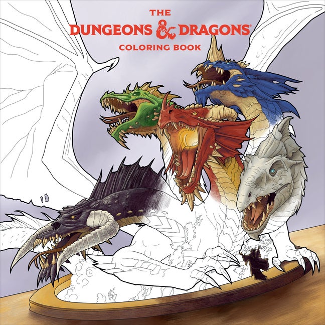 Item #16873 The Dungeons & Dragons Coloring Book: 80 Adventurous Line Drawings. Official Dungeons...