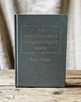 Item #97 An Englishman's Commonplace Book. Roger Hudson